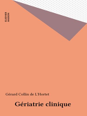 cover image of Gériatrie clinique